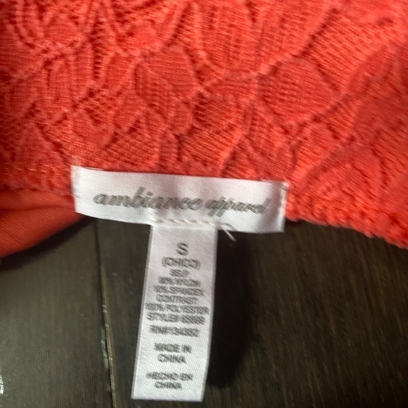 🎉Ambiance Apparel Pink Flowy Lace Skirt Women’s Size Small - Picture 2 of 3